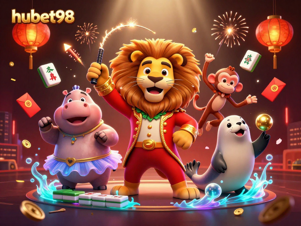 Experience the excitement of hubet98 featuring colorful characters and dynamic gambling elements.