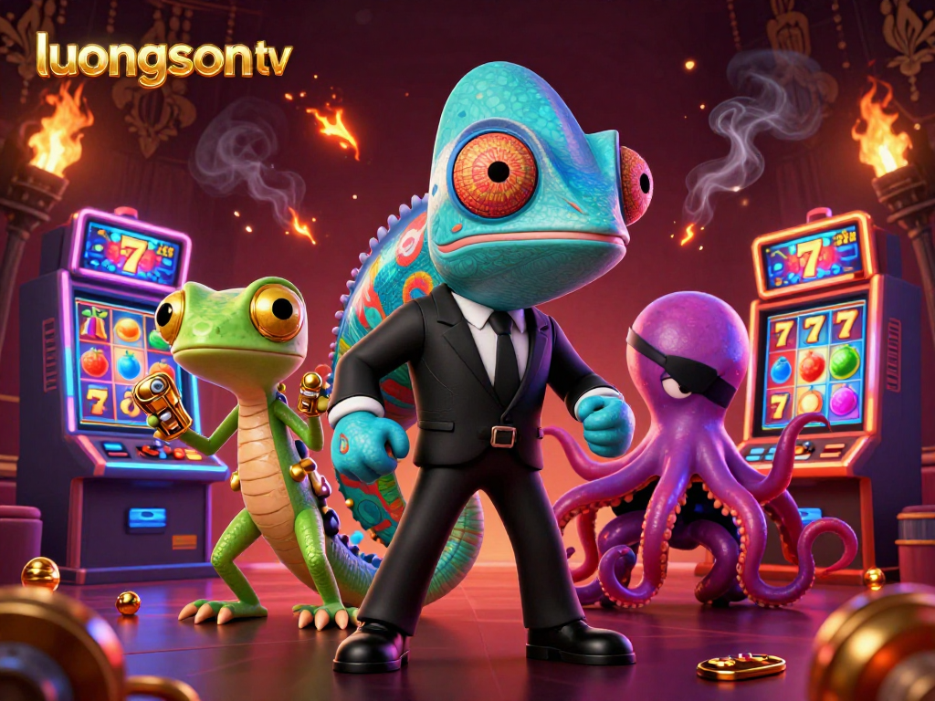 Engage with thrilling casino action on luongson tv featuring vibrant slots and dynamic characters.