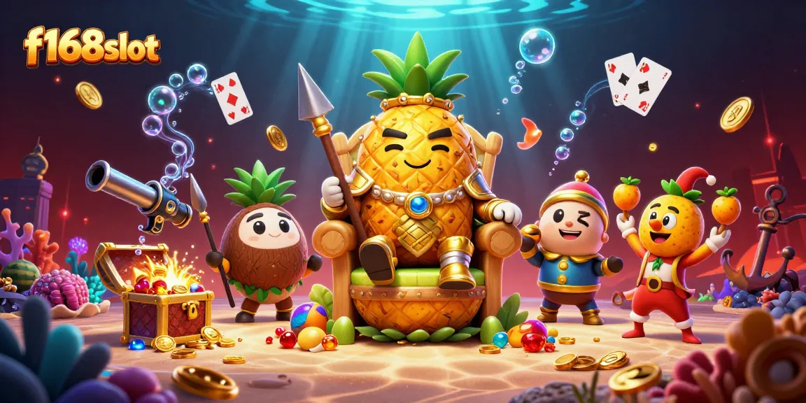 Experience excitement at f168slot with immersive illustrations featuring casino-themed characters and vibrant game elements.