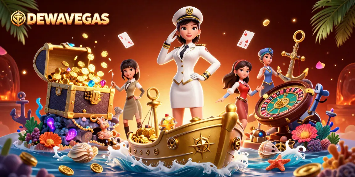 Experience the thrills of DEWAVEGAS with a stunning live casino illustration showcasing vibrant games and winning opportunities.