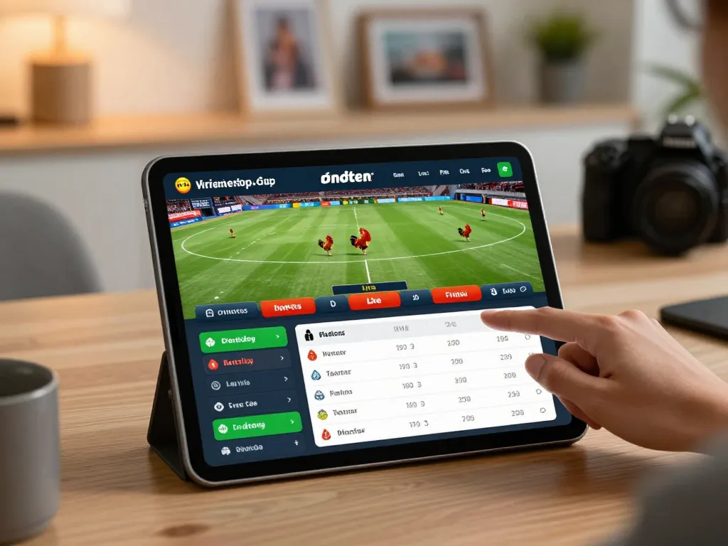 Follow the thrilling đá gà trực tiếp matches while placing strategic bets on your tablet.