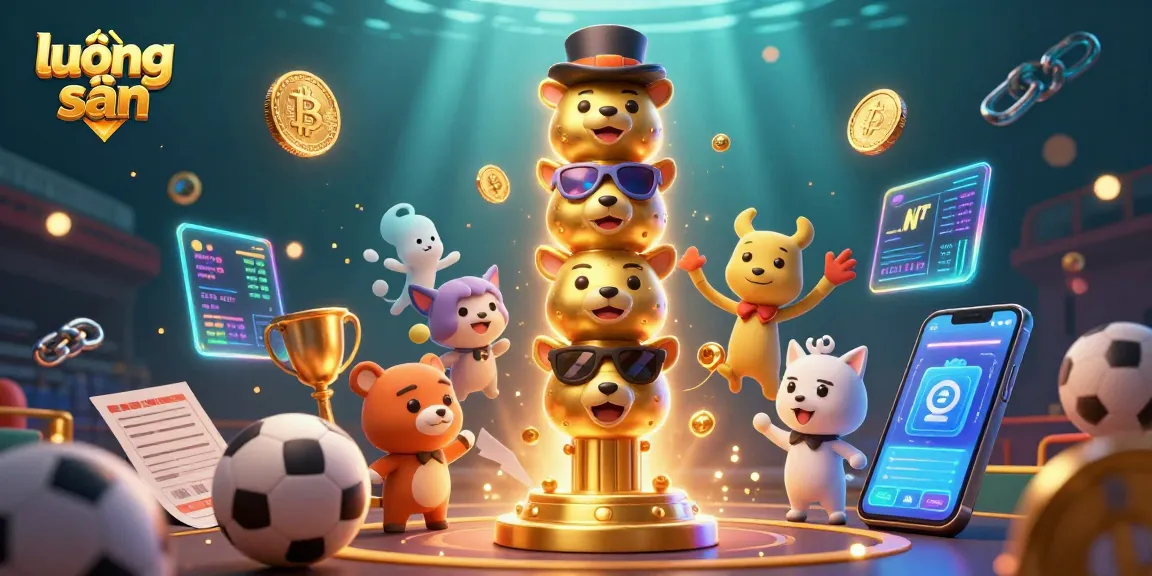 Bet on sports with lương sơn's vibrant 3D illustration showcasing dynamic casino elements.