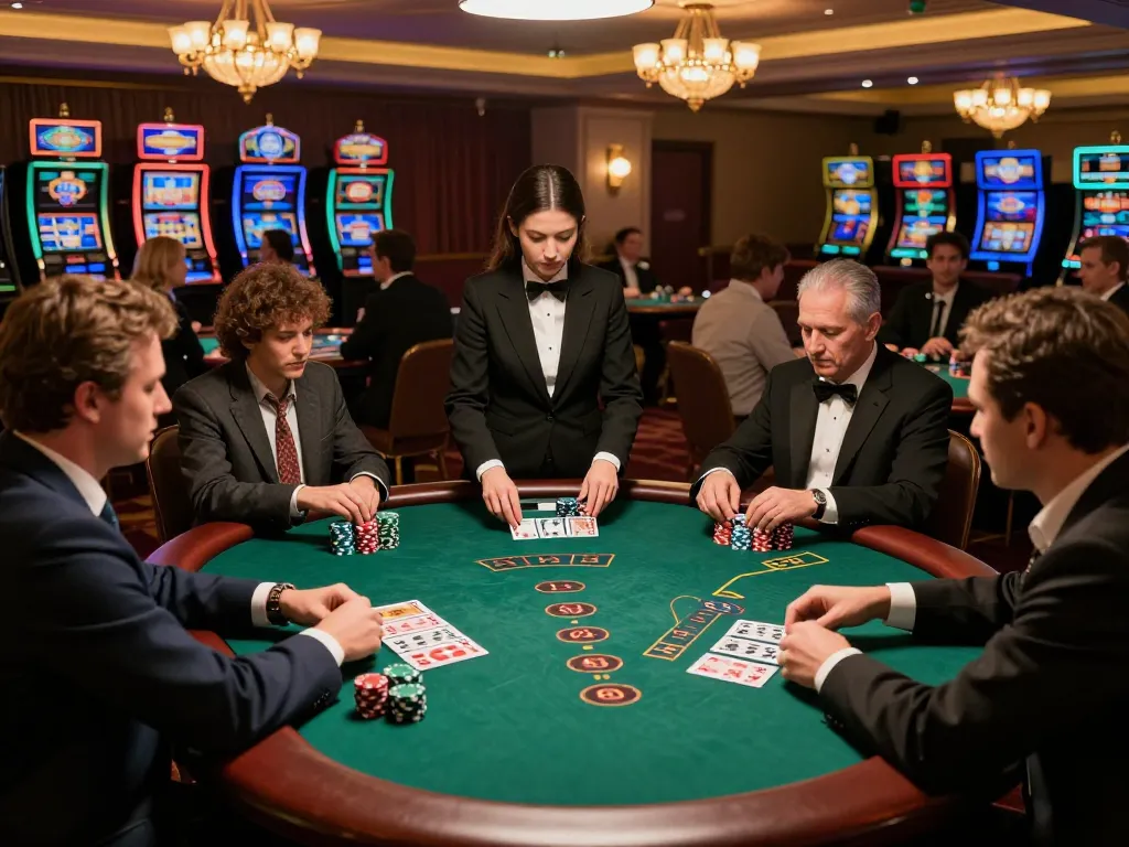 Experience strategic blackjack gameplay at https://tr88.bio/ with players immersed in the casino's vibrant atmosphere.