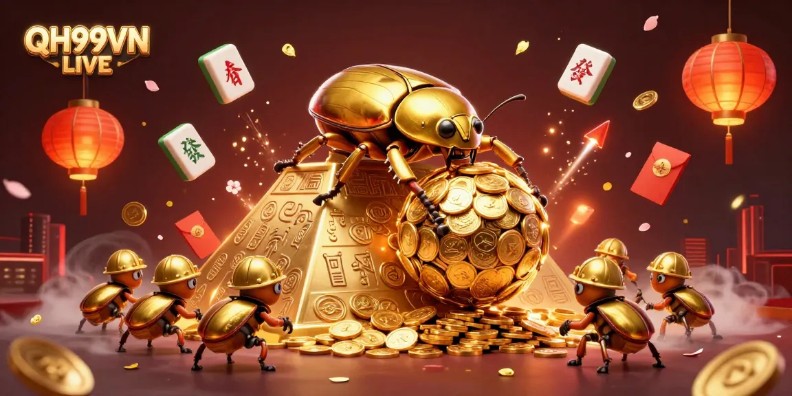 Experience thrilling action at QH99VN LIVE with unique golden coin rolls and dynamic festive elements.