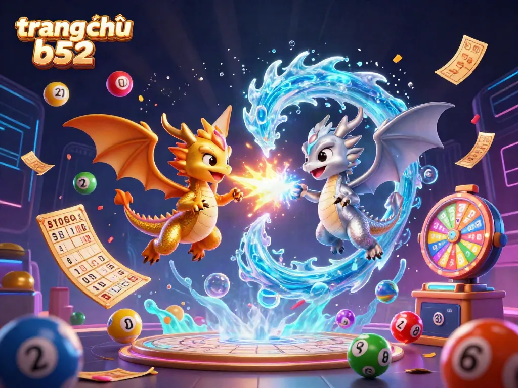 Experience thrilling gameplay at trang chủ b52, highlighted by colorful lottery elements and dynamic casino features.
