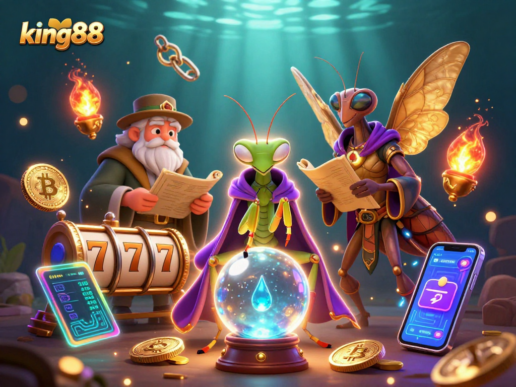 Engage with king88's vibrant slot gaming action featuring mystical characters and exciting graphics.