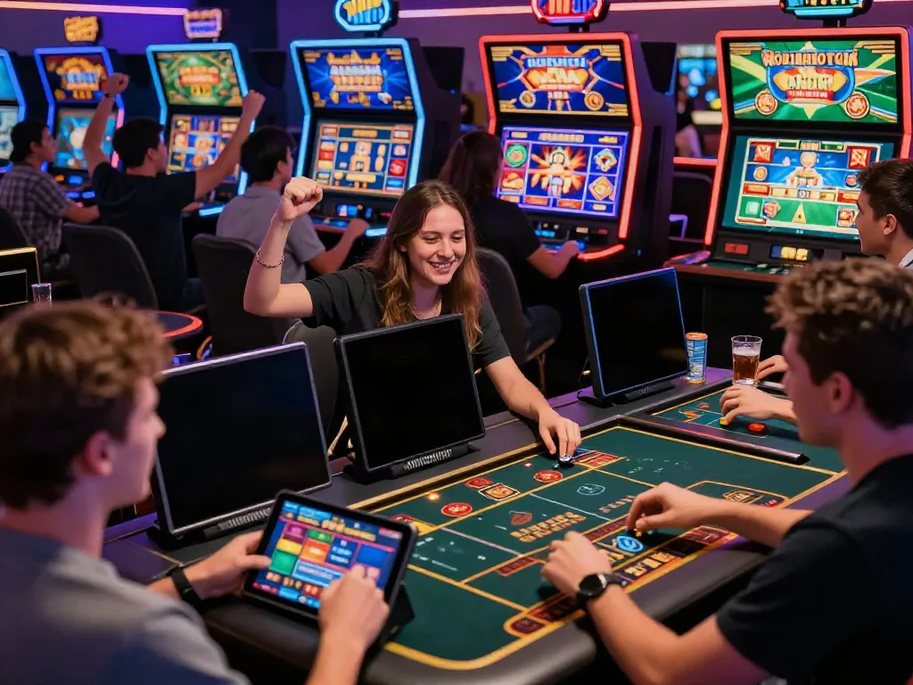 Users celebrating wins on https://five88bet.org/ in a vibrant online betting environment.