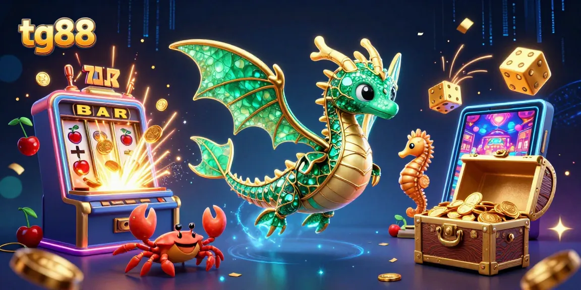 Experience thrilling jackpots with tg88 in this vibrant 3D casino scene featuring mystical characters.