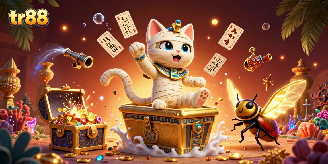 Experience the excitement of tr88 in a vibrant casino scene with dynamic characters and elements.
