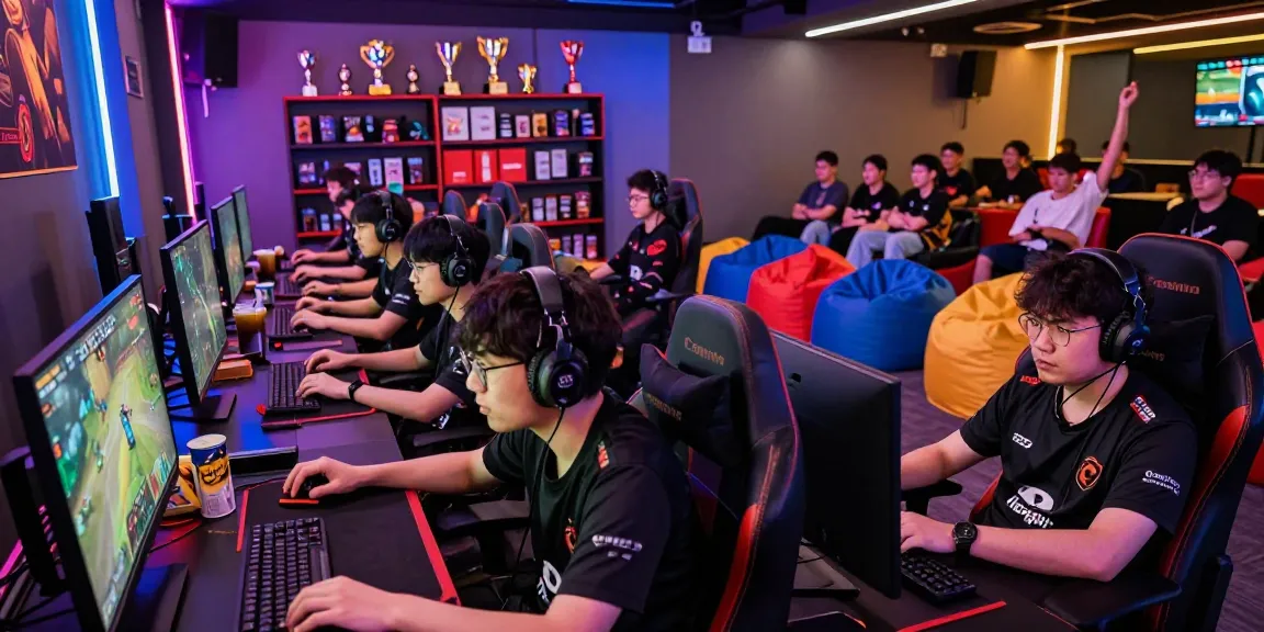 Exciting esports gaming lounge where players compete for slot gacor victories.