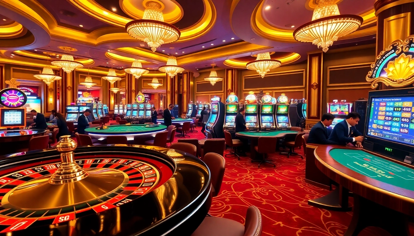 Exciting casino ambiance as players engage in Đăng Ký F8BET for thrilling betting experiences.